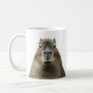 Grappige en schattige expressie van capibara mok