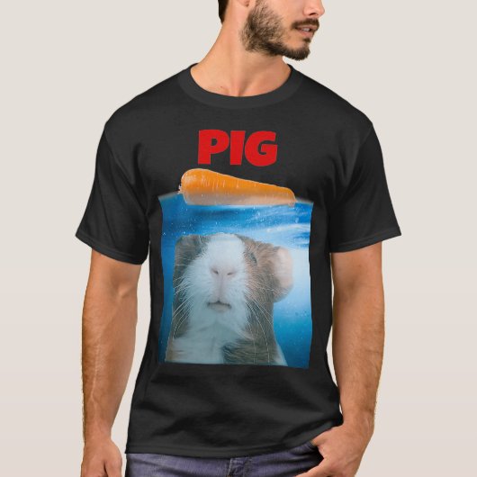 Grappige en Schattigee Cavia Cadeaus voor Varkensl T-shirt (Voorkant)