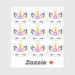 Grappige en Schattigee eenhoorn Stickers