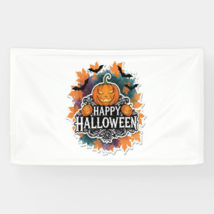Grappige en spookachtige Halloween Quotes Gelukkig Spandoek