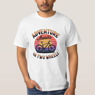 Grappige en stijlvolle fietsgraphics waar je dol o t-shirt