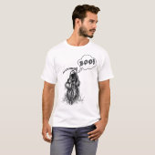 Grappige enge grim reaper met synthe boo t-shirt (Voorkant volledig)