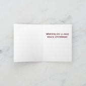 Grappige Engelse bulldog kerstkaart! Feestdagen Kaart (Binnen)