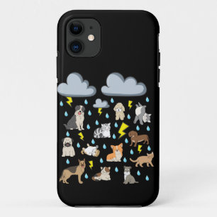 Grappige Engelse uitdrukking Regenachtige katten e iPhone 11 Hoesje