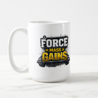 Grappige Engineer Gym T-shirt Kracht Massa Winst Koffiemok
