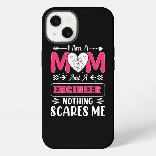 Grappige Engineer Moeder, Engineer Moeder iPhone Hoesje (Achterkant)