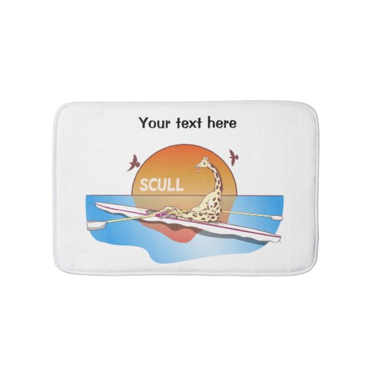 Grappige enkelschedels roeien badmat (Voorkant)