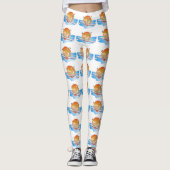 Grappige enkelschedels roeien leggings (Voorkant)