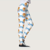 Grappige enkelschedels roeien leggings (Rechts)