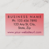 Grappige Entertainer Visitekaartje (Achterkant)