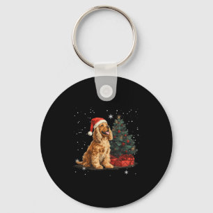 Grappige Er Spaniel Hond Kerstboom Vrouwen Mannen  Sleutelhanger