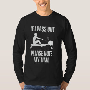 Grappige ERG Machine Gym Ergometer Roeien Oefening T-shirt