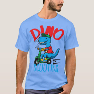 Grappige EScooter Dino Driving Scooter 1 T-shirt