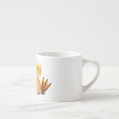 Grappige Espresso Cup met Happy Duck - Smile Kop (Rechts)