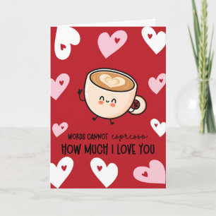 Grappige Espresso Valentijnskaart Feestdagen Kaart