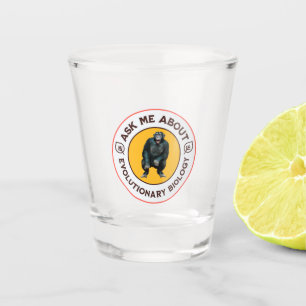Grappige Evolutie Biologie Meme Nerd Humor Cadeau Shot Glas