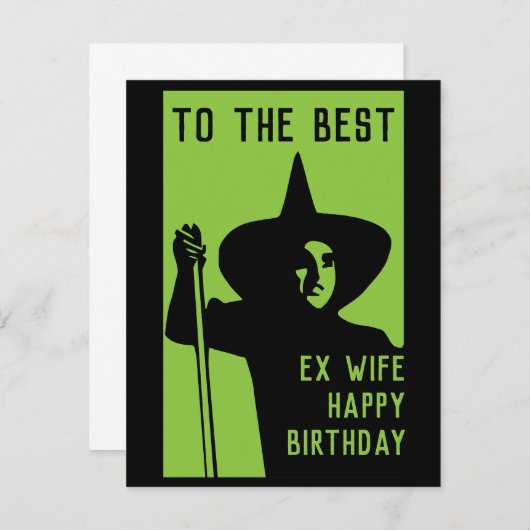 Grappige ex vrouw geschenken (Voorkant / Achterkant)