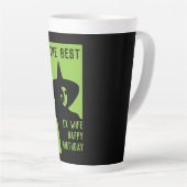 Grappige ex vrouw geschenken latte mok (Rechterhoek)