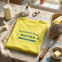 Grappige "Extra Zoute" Boter Stok Geel Aangepast