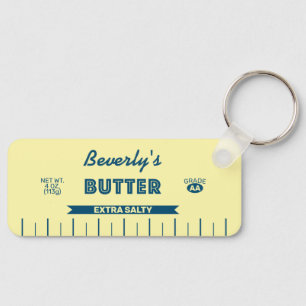 Grappige Extra Zoute Vintage Stok Boter Sleutelhan Sleutelhanger