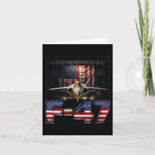 Grappige F47-jager Jet Trump Kaart