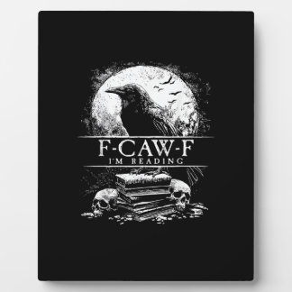 Grappige F-Caw-F Boeken Schedels Gotisch Fotoplaat