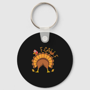 Grappige F-caw-f Kalkoen Butt Fcawf Thanksgiving V Sleutelhanger