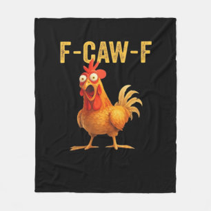 Grappige F-Caw-F Kip Creatieve Casual Fleece Deken