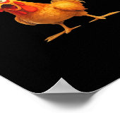 Grappige F-Caw-F Kip Creatieve Casual Poster (Hoek)
