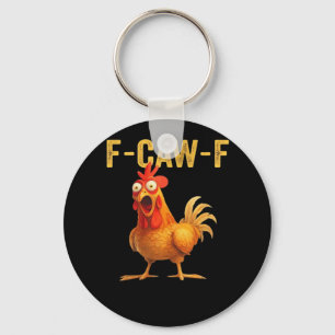 Grappige F-Caw-F Kip Creatieve Casual Sleutelhanger