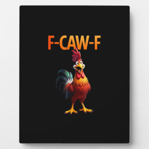 Grappige F-Caw-F Kip F-Caw-F Kip Gothic Vinta Fotoplaat