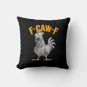 Grappige F-Caw-F Kip F-Caw-F Kip Retro Klassieker Kussen