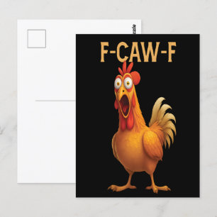Grappige F-CAW-F kip FCAWF kip 2025 Briefkaart