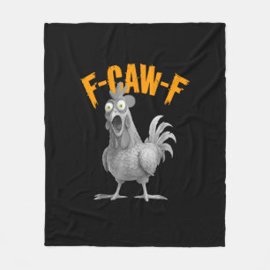 Grappige F Caw F Kip Klassieke Retro Stijl Fleece Deken