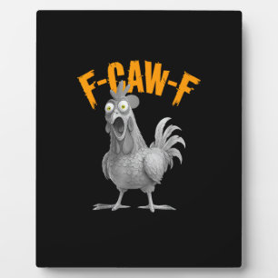 Grappige F Caw F Kip Klassieke Retro Stijl Fotoplaat