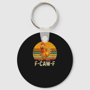 Grappige F-Caw-F Kip Overhemden F-Caw-F Kip Vinta Sleutelhanger