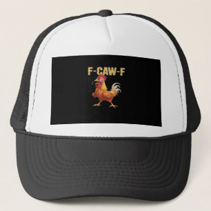 Grappige F-Caw-F Kip Retro Stijl Trucker Pet