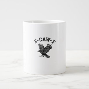 Grappige F-Caw-F Kraai Esthetische Stijl Extra Grote Beker