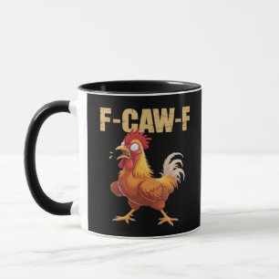 Grappige F-Caw-F Kraai Humor Gothic Mok
