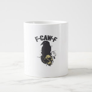Grappige F-Caw-F Kraai Vintage Humor Essentiële Cr Extra Grote Beker