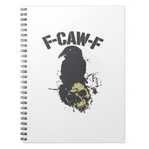 Grappige F-Caw-F Kraai Vintage Humor Essentiële Cr Notitieboek