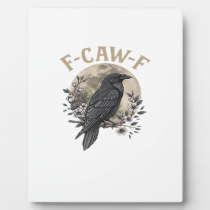 Grappige F Caw F Raaf Vogel Zegt Grafische Stijl Fotoplaat