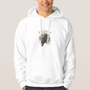 Grappige F Caw F Raaf Vogel Zegt Grafische Stijl Hoodie