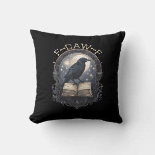 Grappige F-Caw-F Raven Vogel Zeggende Grafische Re Kussen