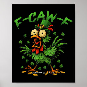 Grappige F Kraai F Kip Haan Poster