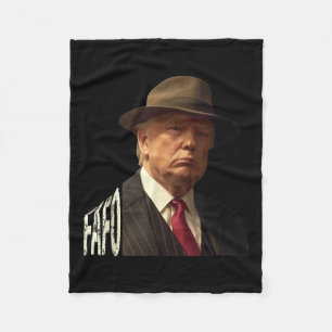 Grappige Fafo Trump Foto _1 Fleece Deken