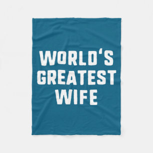 Grappige familie: allerbeste vrouw ter wereld fleece deken