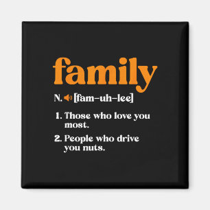 Grappige familie definitie magneet