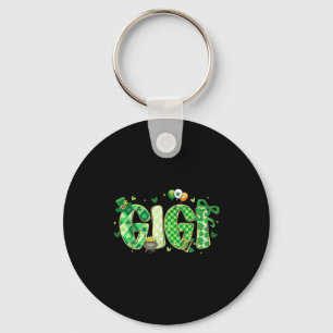 Grappige Familie St. Patrick's Dag Grafische Kunst Sleutelhanger