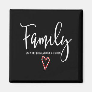 Grappige Familie Waar Het Leven Begint En Liefde N Magneet